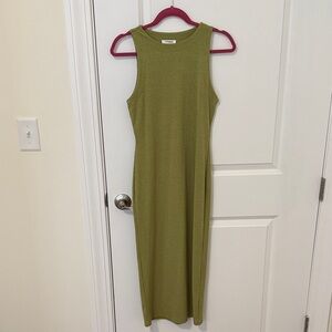 Chic Olive Midi Dress